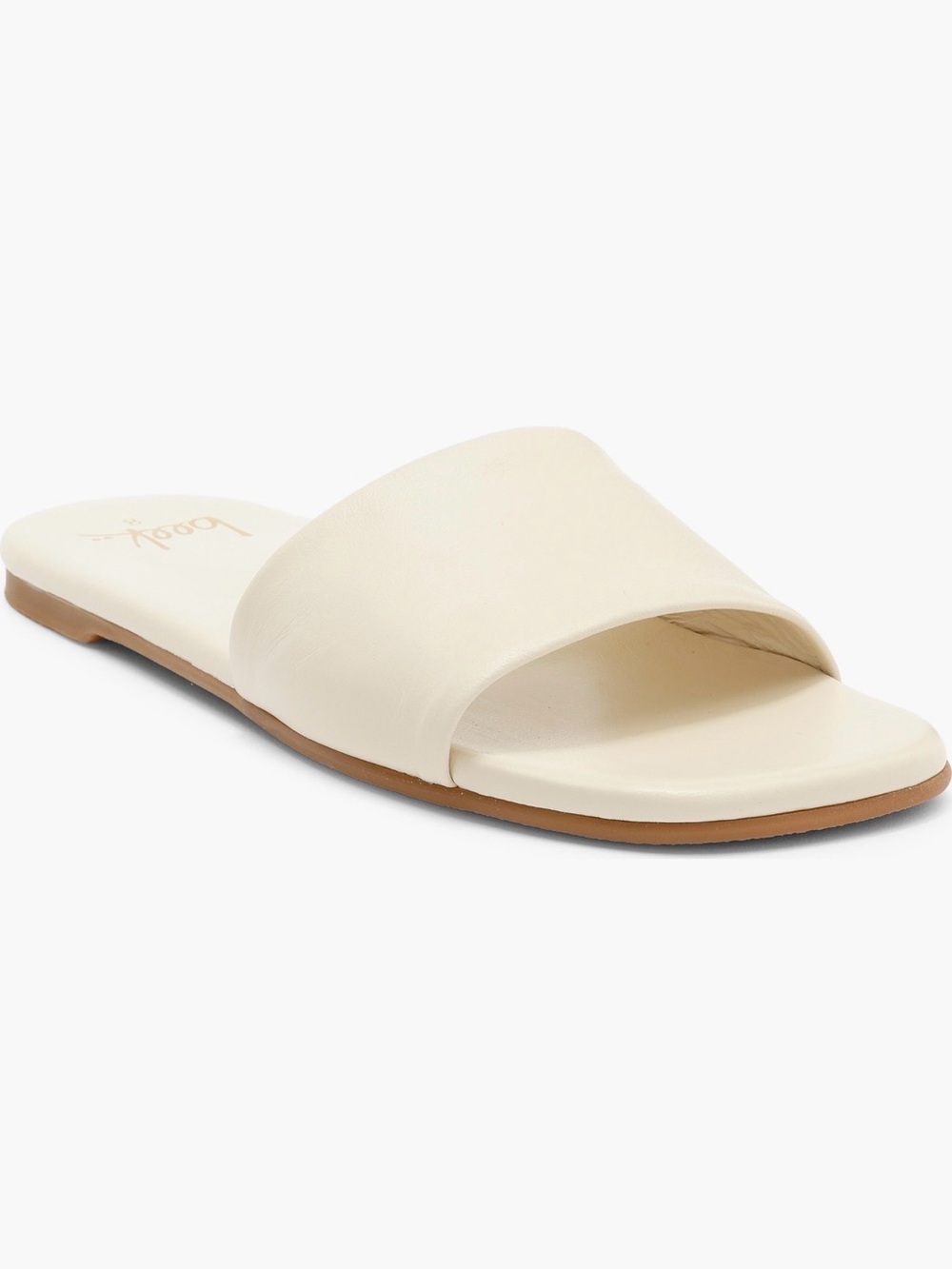 Beek: “Honeybird” Slides - in eggshell, size 9